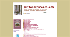 Desktop Screenshot of buffaloresearch.com