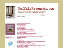 Tablet Screenshot of buffaloresearch.com